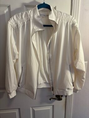 Calvin Klein White Zip Jacket